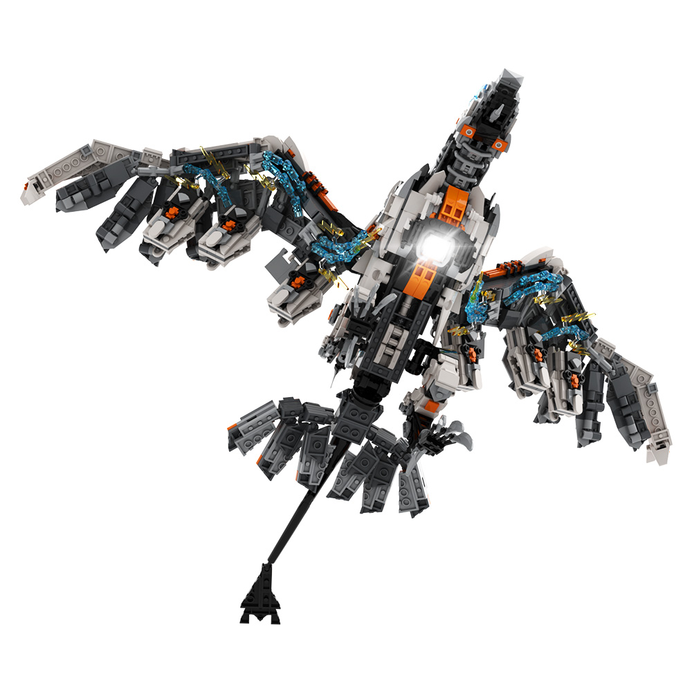 Diy Lego Electronics - Gobricks MOC Game Horizoneds Rollerback Building