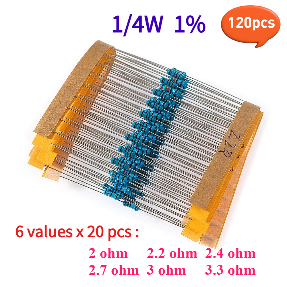 Resistor Kit 1 4W - 120PCS 1/4W 1% Automotive Airbag Repair
