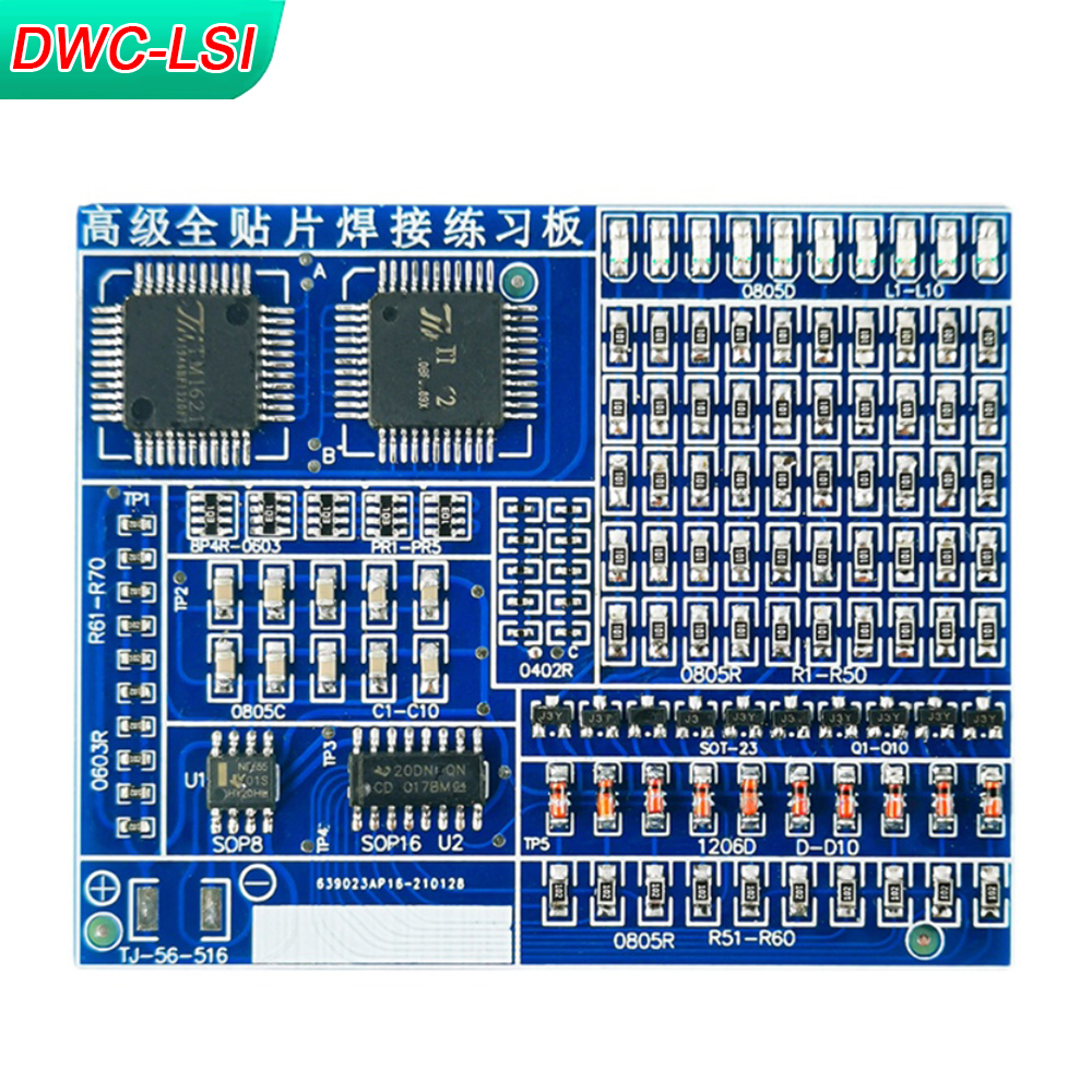Diy Electronics Repair Kit - SMD/SMT Components Soldering Practice Board Electronic