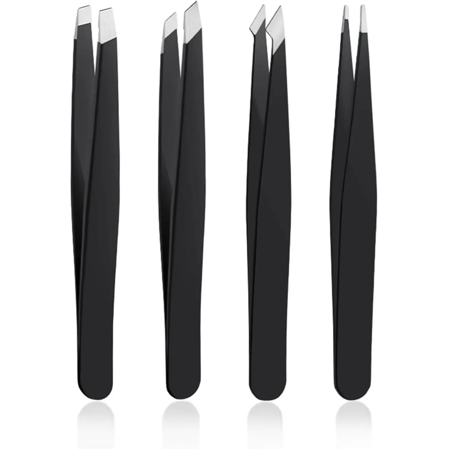 Diy Electronics Repair Kit - 4Pcs Precision Tweezers Set, Professional Stainless