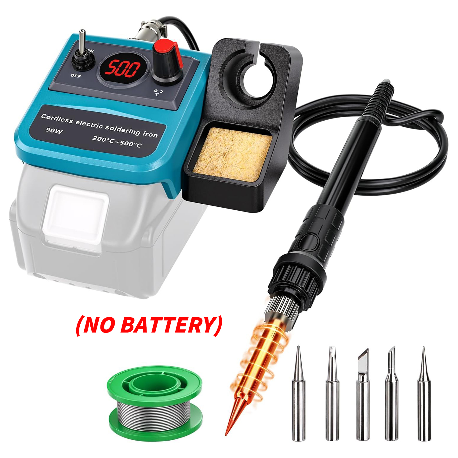 Diy Electronics Repair Kit - 90W LED Digital Cordless Soldering Iron