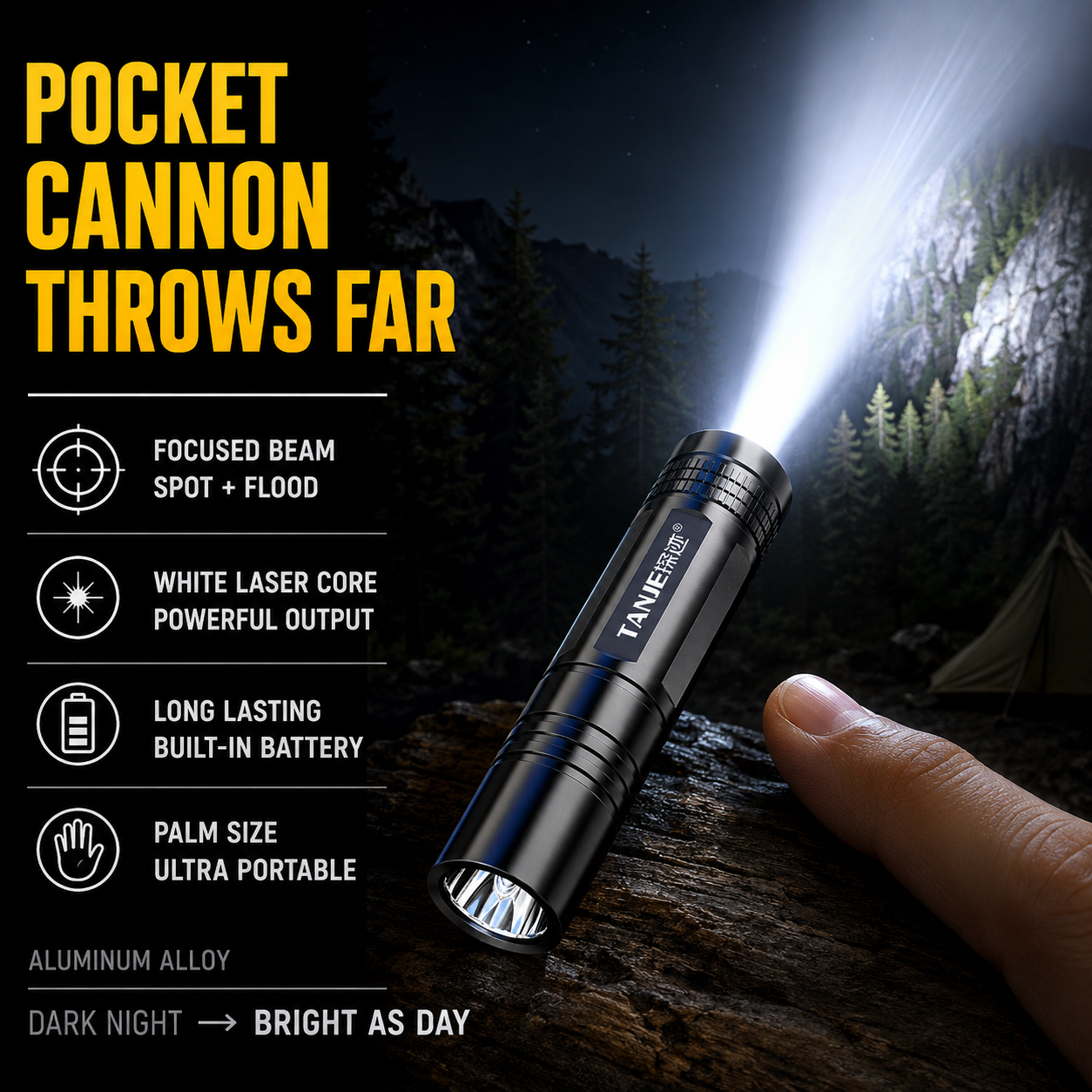 Diy Lamp Electronics - Outdoor Flashlight Small Mini Lighting Strong