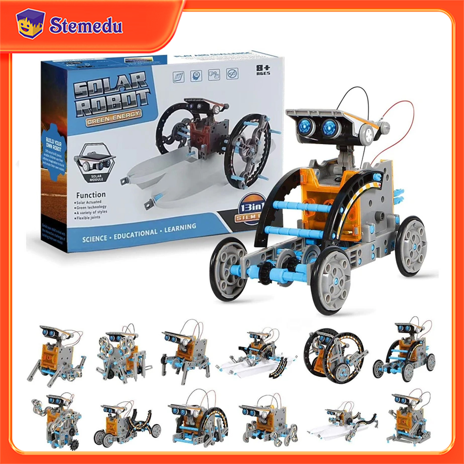 Diy Lego Electronics - 13 in 1 Solar Powered Robot