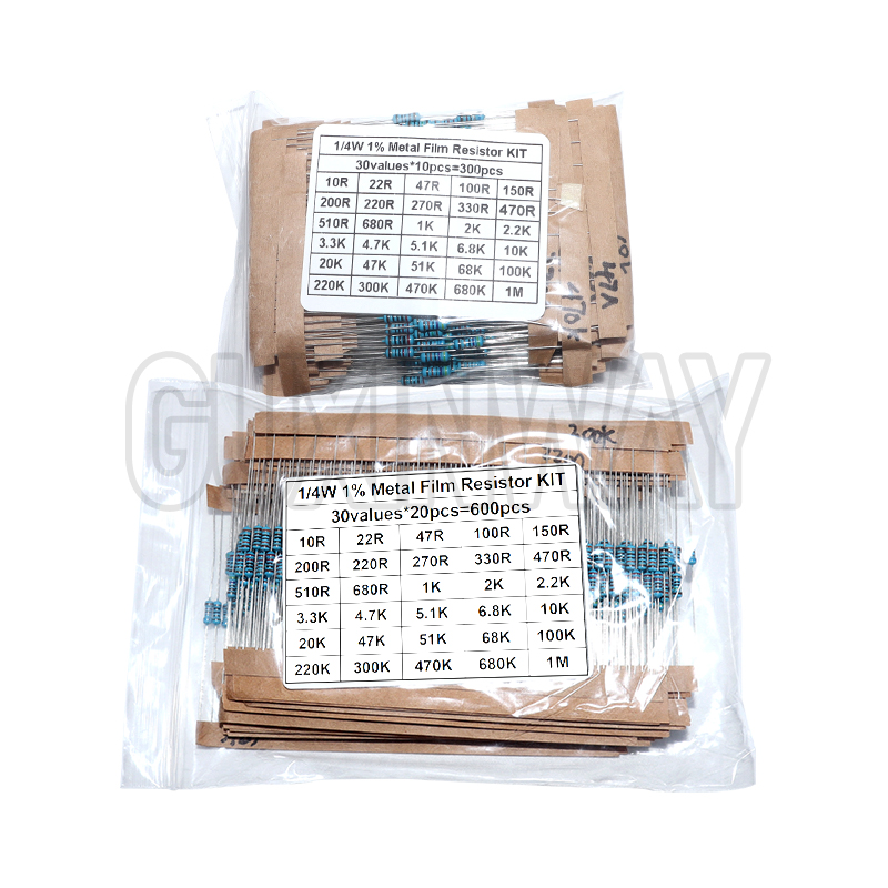 1/4W 1% Metal Film Resistor KI – Resistor Kit 1 4W recenzja i cena