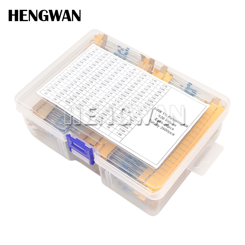 1/4W 1/8W 1/2W 1W 2W 1% Metal  – Resistor Kit 1 4W recenzja i cena