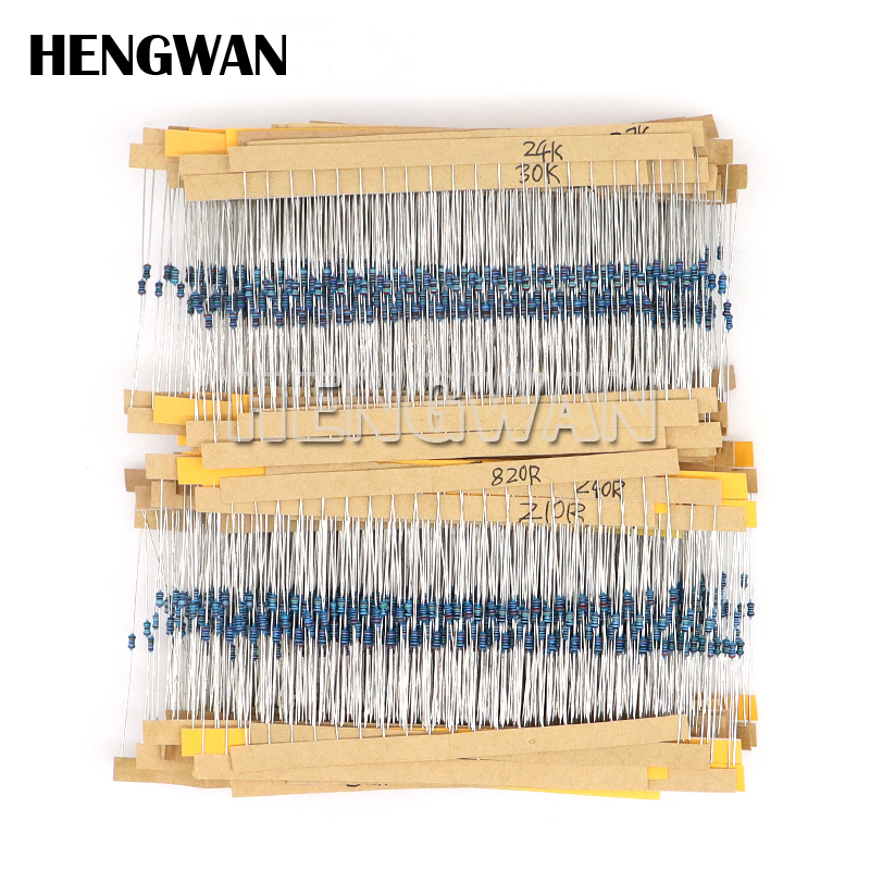 1/4W 1/8W 1/2W 1W 2W 1% Metal  – Resistor Kit 1 4W recenzja i cena