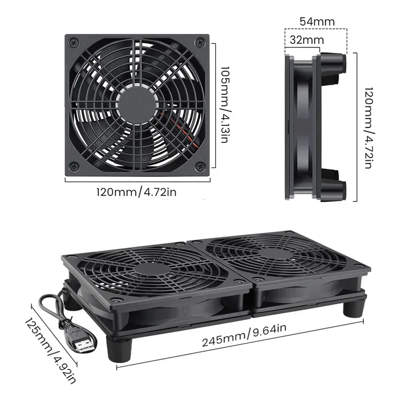 Router Cooling Fan High Airflo – Diy Electronics Box recenzja i cena