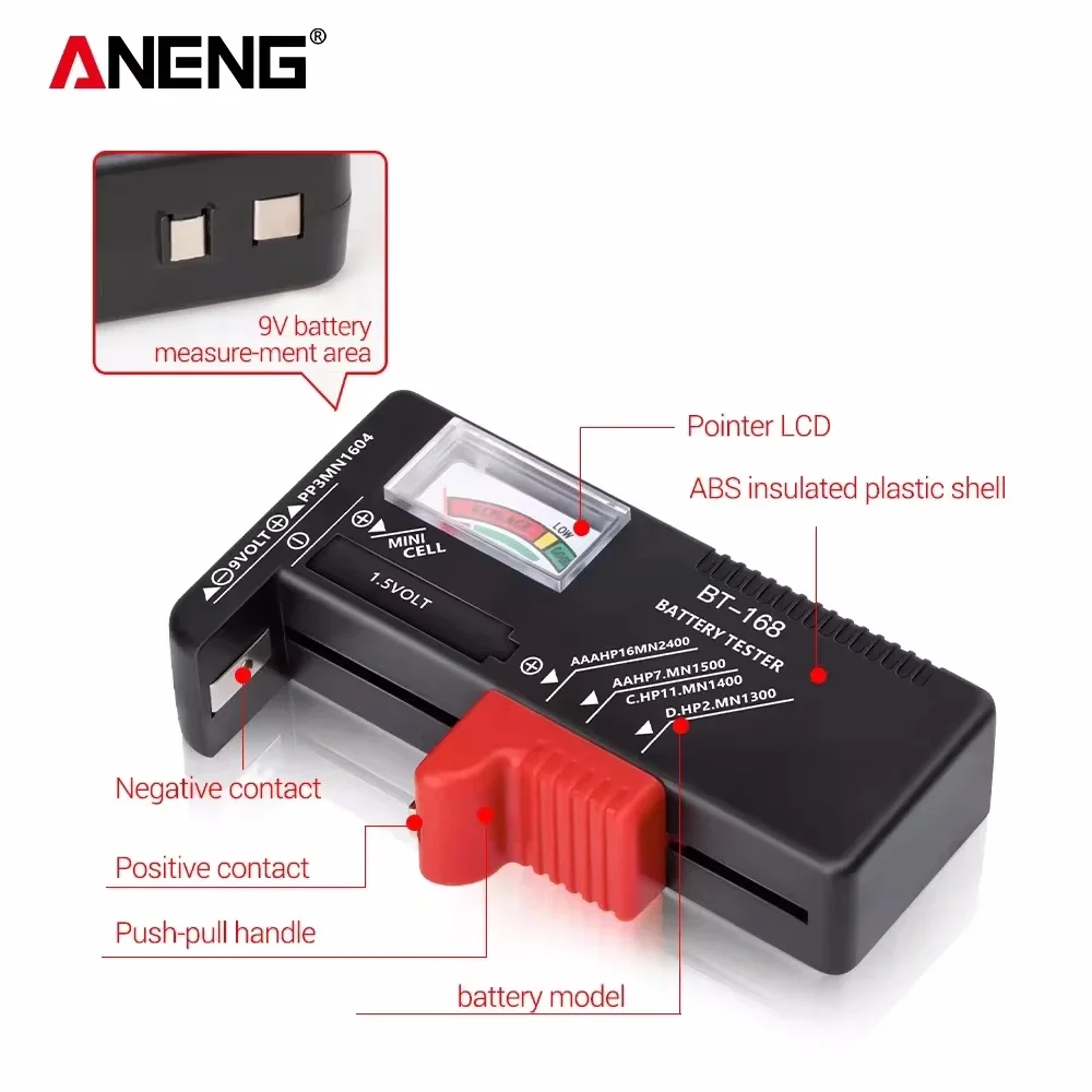 ANENG BT-168 Digital Battery T – Diy Electronics Test Equipment recenzja i cena