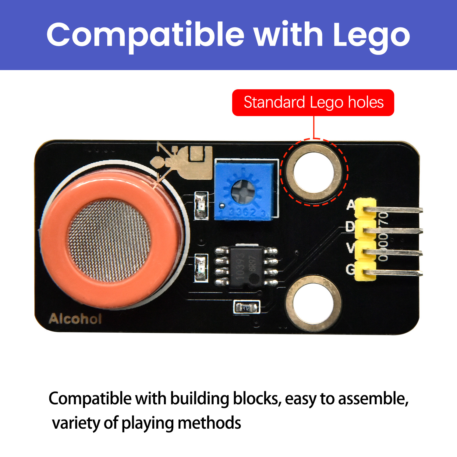 Keyestudio MQ-3 Alcohol Sensor – Diy Lego Electronics recenzja i cena
