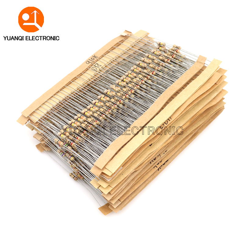 860pcs 1/4W Carbon Film Resist – Resistor Kit 1 4W recenzja i cena