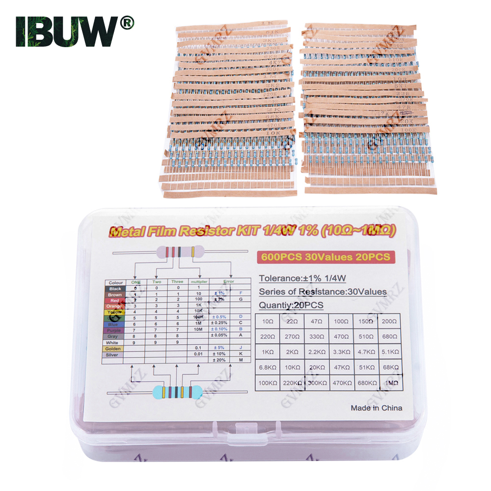 600PCS 30Values 1/4W Metal Fil – Diy Electronics Repair Kit recenzja i cena