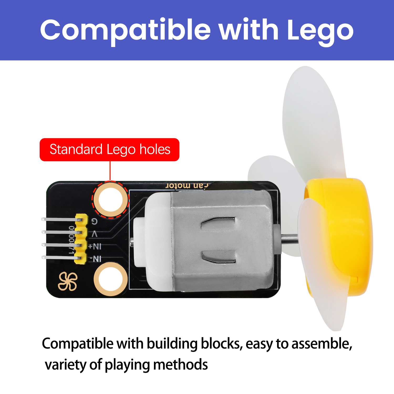DC 3-6V 130 Motor Fan Module f – Diy Lego Electronics recenzja i cena