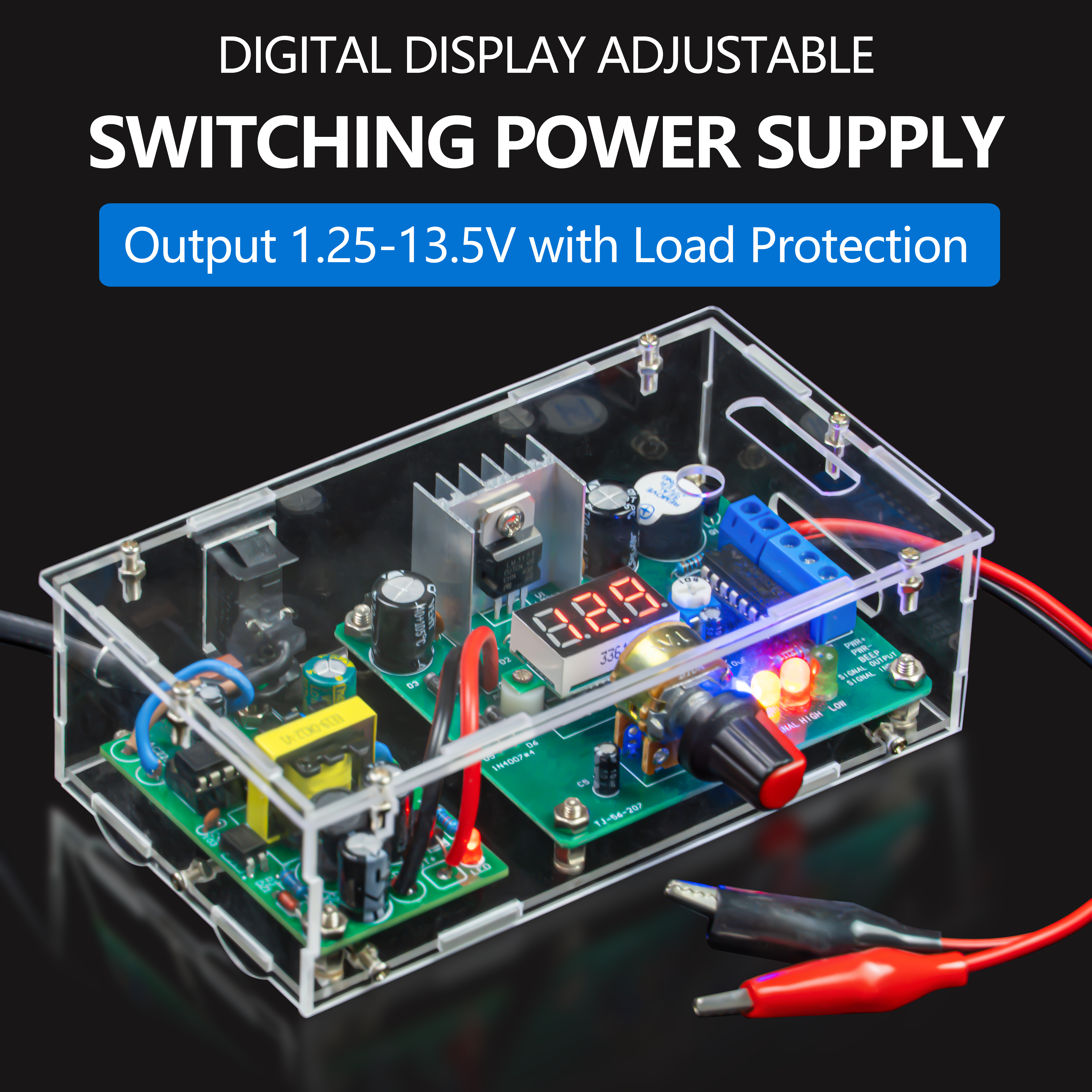 Digital Display Adjustable Swi – Lm317 Voltage Regulator recenzja i cena