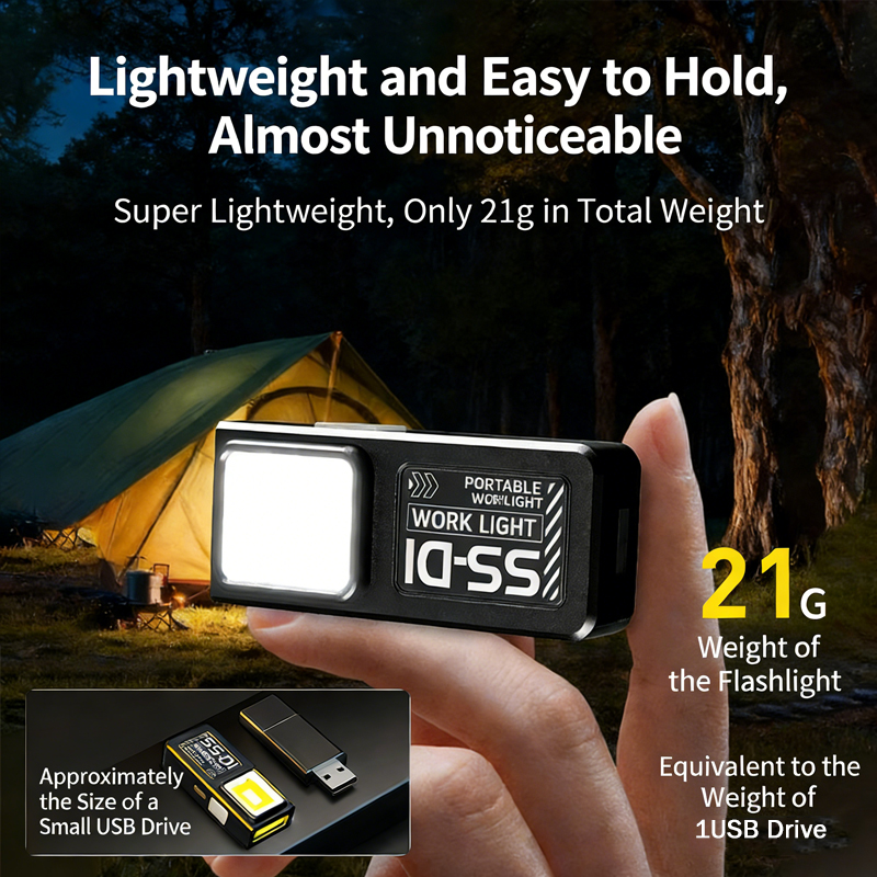 1/2PCS Mini COB LED Flashlight – Diy Lamp Electronics recenzja i cena