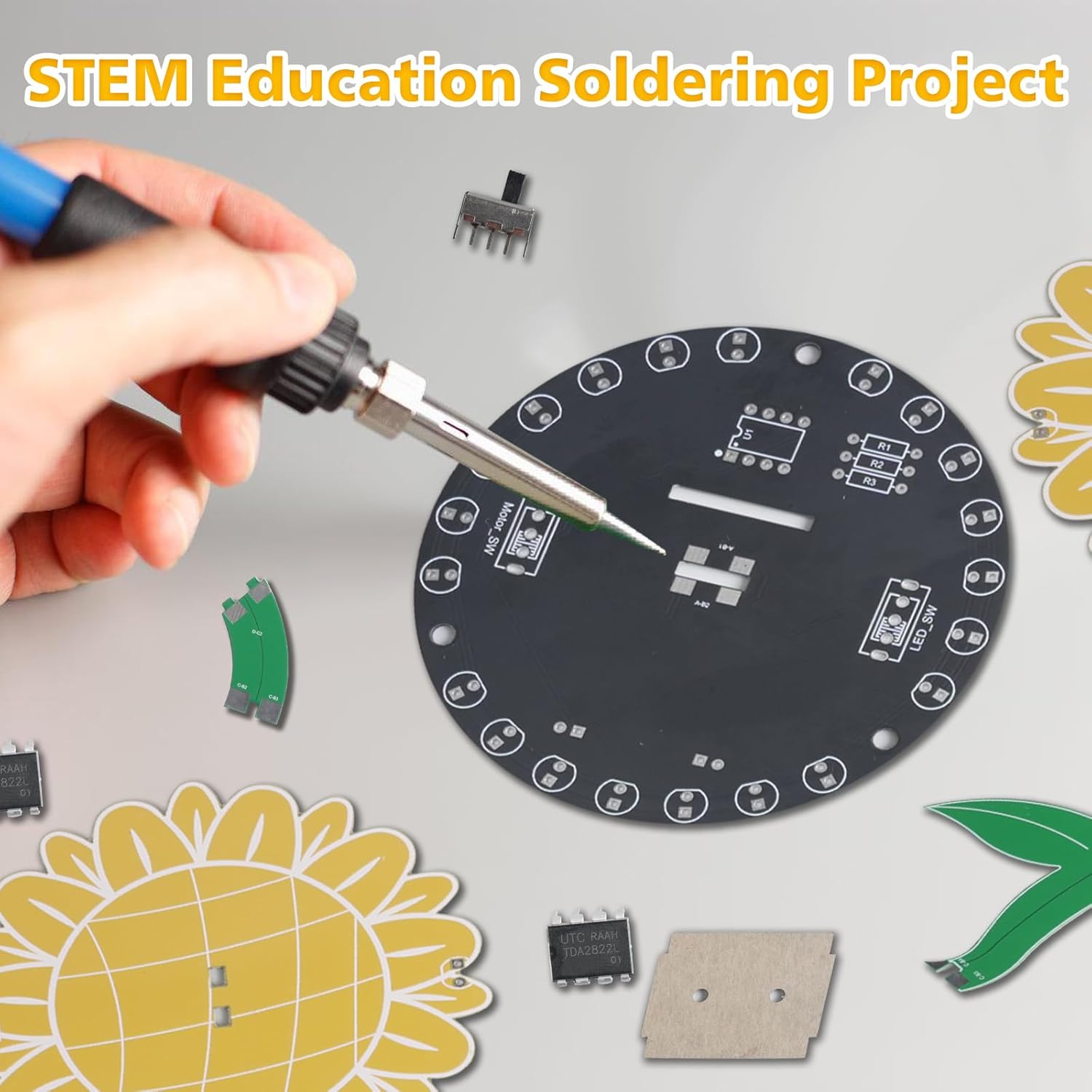 Light Chasing Sunflower Solder – Diy Electronics Ideas recenzja i cena