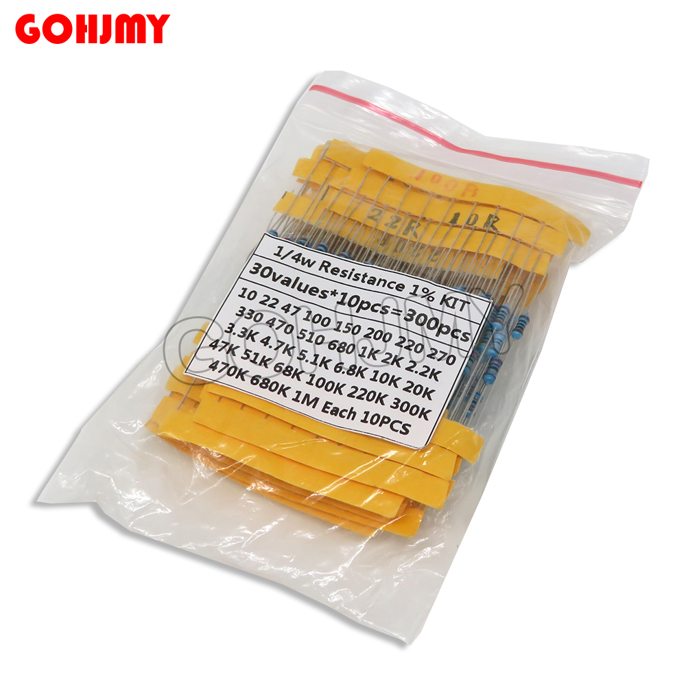 30 Kinds 1/4W Resistance 1% Me – Resistor Kit 1 4W recenzja i cena