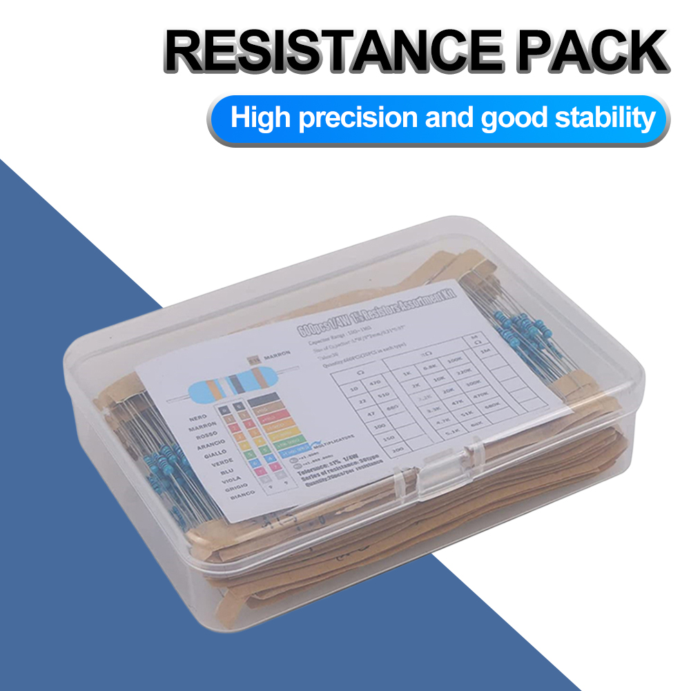 300/600pcs Metal Film Resistor – Resistor Kit 1 4W recenzja i cena