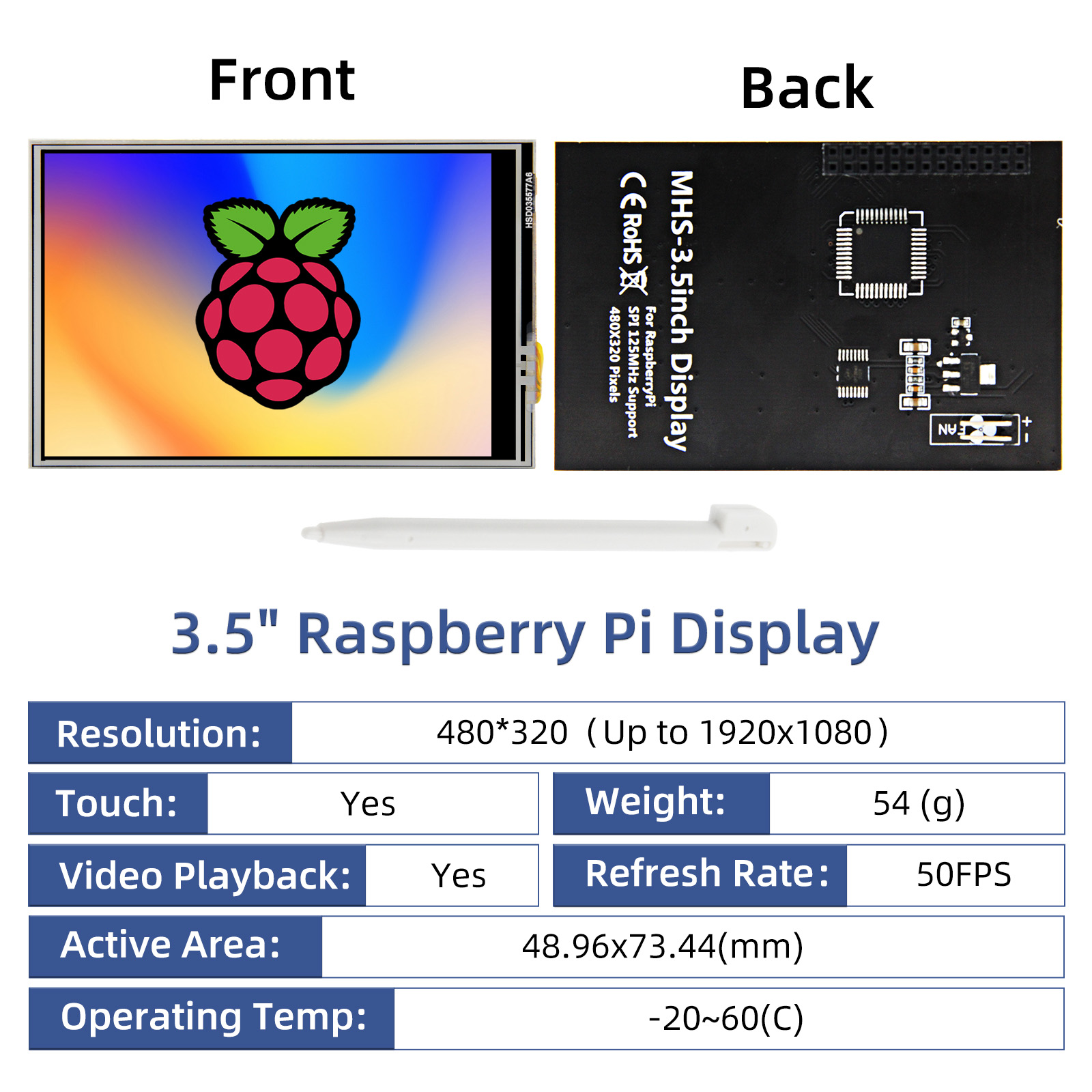 iPistBit 3.5 Inch Display for  – Raspberry Pi Zero recenzja i cena