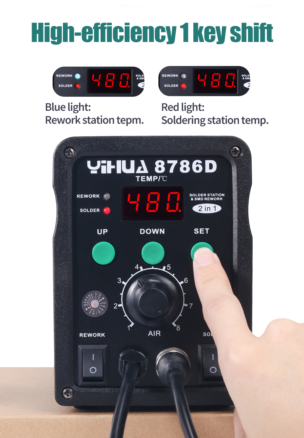 YIHUA 8786D Soldering Iron Hot – Smd Solder Paste recenzja i cena