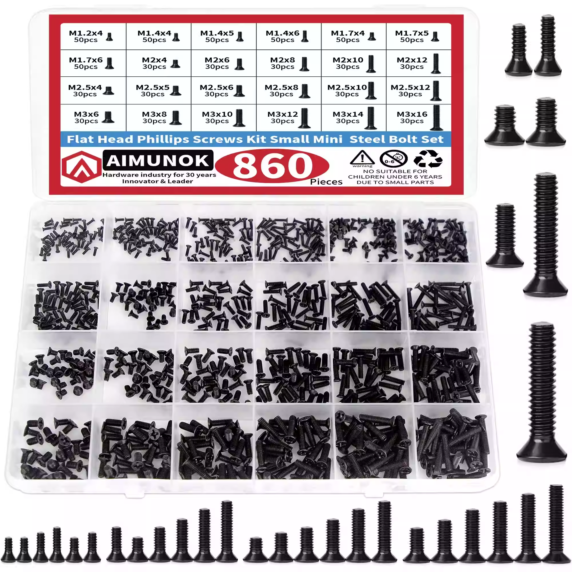 860PCS Small Screws Assortment – Diy Electronics Repair Kit recenzja i cena
