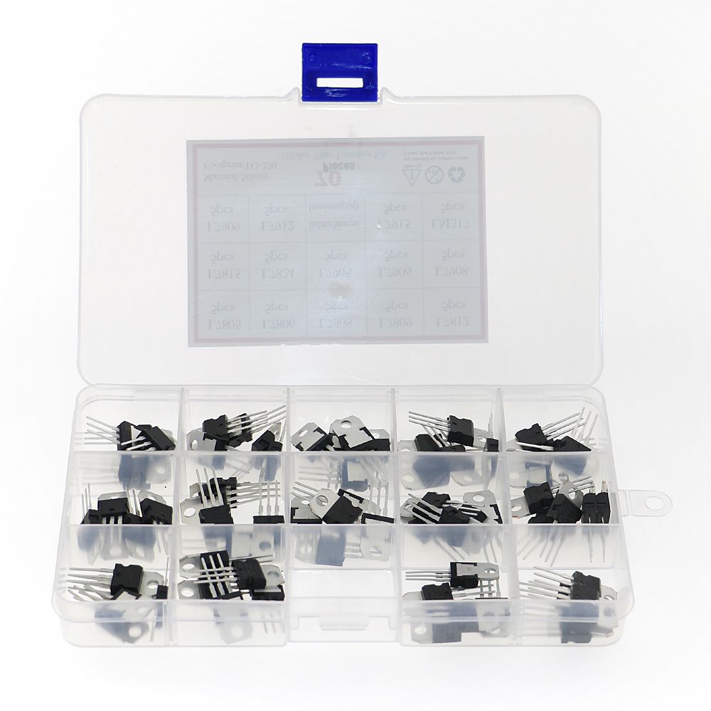 70Pcs 14 Values L7805 - LM317  – Lm317 Voltage Regulator recenzja i cena