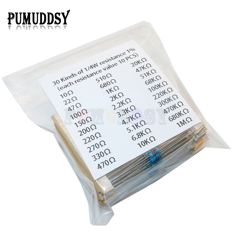 600pcs/set 30 Kinds 1/4W Resis – Resistor Kit 1 4W recenzja i cena