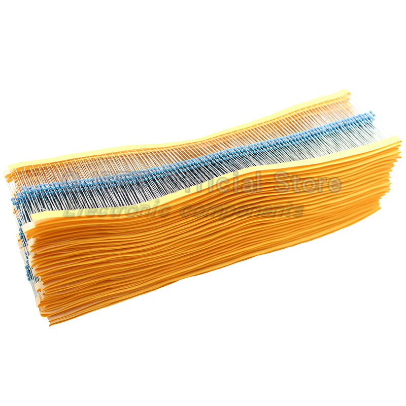 100pcs 1/4W Metal Film Resisto – Resistor Kit 1 4W recenzja i cena