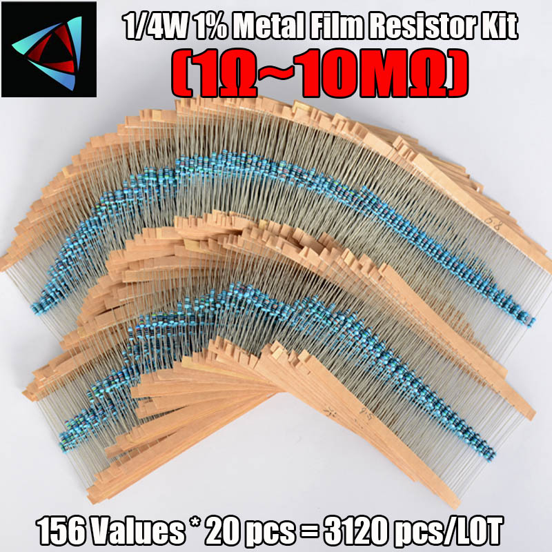 3120pcs 156Values Electric Uni – Resistor Kit 1 4W recenzja i cena