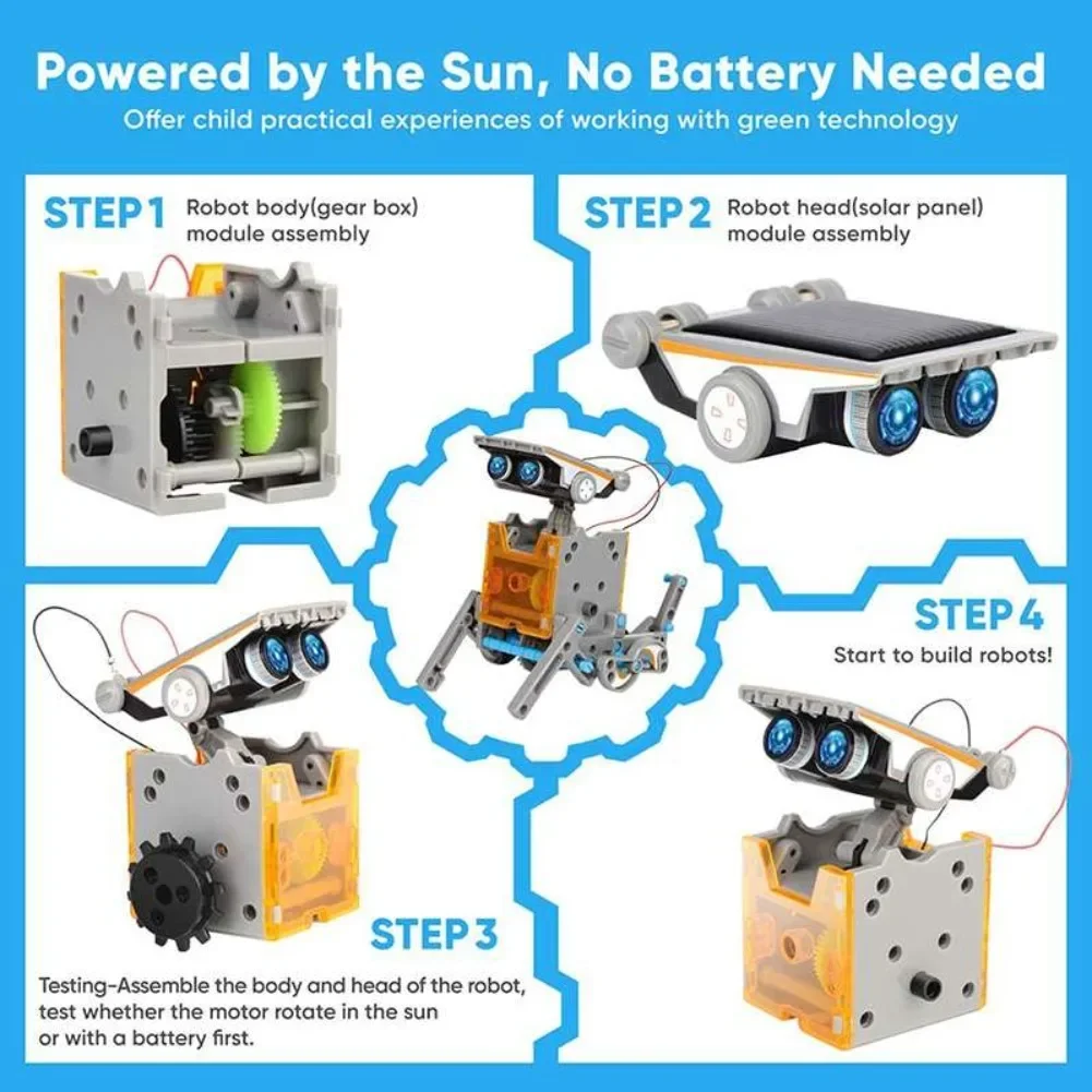 13 in 1 Solar Powered Robot Sc – Diy Lego Electronics recenzja i cena