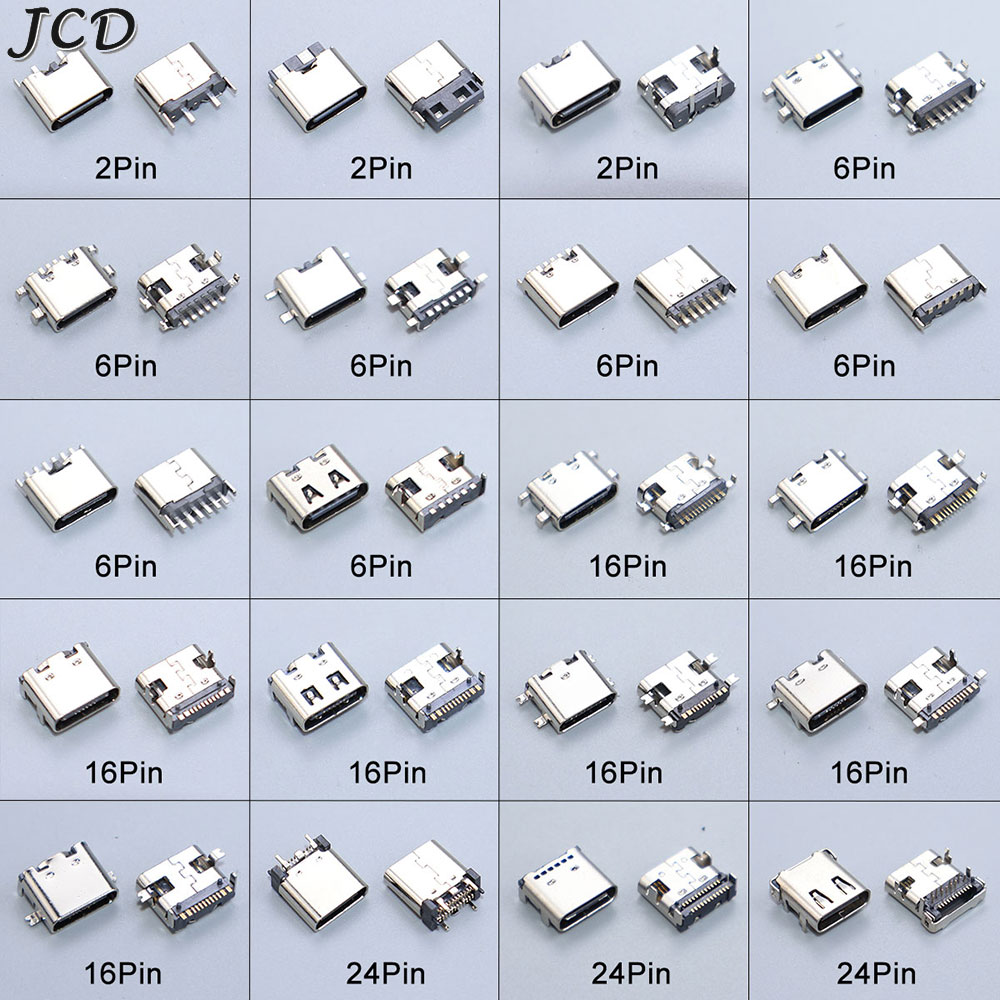 JCD 10PCS 2/6/16/24 Pin Type-C – Smd Solder Paste recenzja i cena